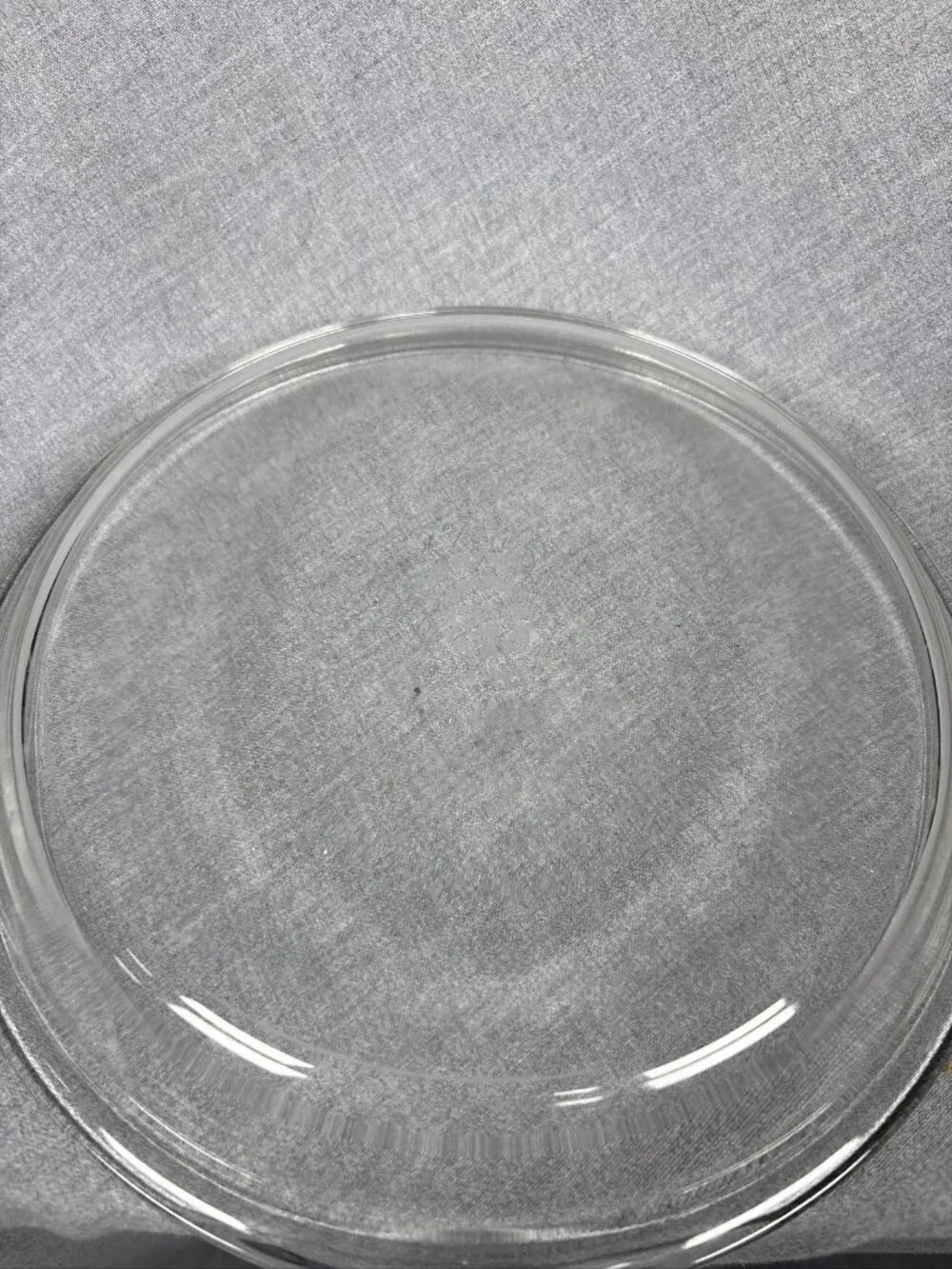 Pyrex Clear Glass Pie Plate Dish 10 Inch Scalloped Edge USA